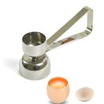 RIGNUS Stainless Steel Egg Cracker Topper Cutter Raw/Soft Hard Boiled Egg Stopaer Shell Removal for Breakfast Kitchen Tool (Pack of 1)