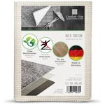 Comfort-Grip Carpet Underlay - No Plasticiser - for Runners and Carpets (60 x 150 cm, Natural Adhesive Grid) Non-Slip Mat