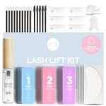 Clione Prime Lash Lift Kit - 42 Pcs Eyelash Lift Kit, 5 Times Use Eyelash Perm Kit, Suitable for Salon & Home Use - Professional Korean Semi Permanent Curling Perming Wave Kit