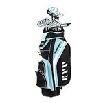 KVV Women’s Complete Golf Clubs Package Set Includes Driver, 3# Fairway, 5# Hybrid, 5#-P# Irons, Putter, Cart Bag, Head Covers, Right Handed