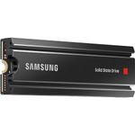 Samsung 980 PRO SSD with Heatsink 2TB PCIe Gen 4 NVMe M.2 Internal Solid State Hard Drive, Heat Control, Max Speed, PS5 Compatible, MZ-V8P2T0CW, Black