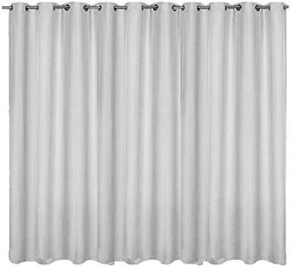 JEMIDI Cortina Opaca con Ojales - Cortina Individual con Ojal de Anillo Metal - para salón Dormitorio Cocina Comedor - 245 x 140 cm y 245 x 300 cm
