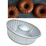 FOOTTOES Aluminium Ring Cake Pan | Bundt Pan | Medium (6.5 Inches)