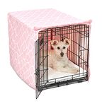 New World Dog Crate Cover Featuring Teflon Fabric Protector, Dog Crate Cover Fits New World and Midwest 76.2 cm Dog Crates, Pink Designer Pattern; BCVR-30PKT