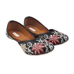 Miraya Impex Womens Beauty Embroidery Ballet Flat Black