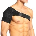 kuryt Adjustable Shoulder Support,1PCS Shoulder Strap Support Relieves Shoulder Pain, Suitable for Men and Women, Shoulder Brace Fits Left and Right, Suitable for Frozen Shoulder, Muscle Pain Relief