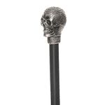 UNDERWRAPS Adjustable Costume Staff Cane - Adult Halloween Costumes Accessories Staff for Costume, Gothic Cosplay Walking Cane Stick (Skull Cane, OS)