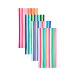 Dock & Bay Beach Towel - Quick Dry, Sand Free - Compact, Lightweight - 100% Recycled - Includes Bag - Endless Summer (Set of 5) - Extra Large (200x90cm, 78x35)