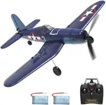 VOLANTEXRC RC Plane for Beginners, 4CH WWII RC Airplane F4U Corsair with Aileron, 2.4Ghz Remote Control Plane with Xpilot Self Righting&One Key Aerobatic&Upgraded Canopy (761-8V2 RTF)