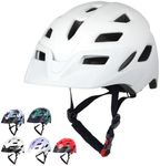 Bilaki Kids Bike Helmet, Adjustable Youth Boys Girls Helmets for Ages 3-5-8-14 Years (50-57cm), Child Helmet with Visor and LED Light, Lightweight Multi-Sport Bicycle Scooter Skate Cycling Helmets