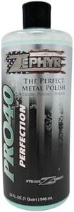 Zephyr Pro-40 The Perfect Metal Polish. for Chrome, Stainless Steel, Aluminum, Brass, Copper, Silver and Magnesium. Made in U.S.A. (32oz)