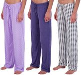 3 Pack: Womens Pajama Pants Yummy S