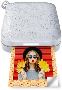 HP Sprocket Portable 2x3 Instant Photo Printer (Luna Pearl) Print Pictures on Zink Sticky-Backed Paper from Your iOS & Android Device.