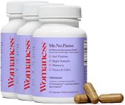 Womaness Menopause Supplements for Women - Menopause Relief for Hot Flashes & Night Sweats - Bacognize for Memory + Ashwagandha for Mood & Vaginal Dryness - Hormone & Estrogen-Free (3 Pack)