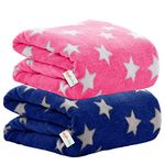 OYO BABY Baby Blanket Wrapper - Pack of 2 (Dark Blue & Pink) | Towel for Boys and Girls | All Season Swaddle for 0-24 Month | Nursing Baby Gifts | Soft Flannel Sleeping Bag | Great Gifts