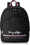 Tommy Hilfiger Men's York Backpack, Th Deep Black, One Size