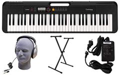 Casio CT-S200BK 61-Key Premium Keyboard Pack with Stand, Headphones & Power Supply, Black (CAS CTS200BK PPK)