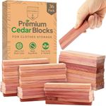 36 Cedar Blocks for Clothes Storage