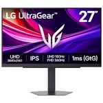 LG Gaming Monitor LG Ultragear 27G810A-B 27 inch / 4K UHD /180Hz / IPS / 1ms GtG, Dual-Mode/VESA DisplayHDR 400 / HDMI 2.1 / NVIDIA G-SYNC Compatible, AMD FreeSync Premium/DCI-P3 95%
