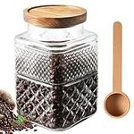 OULOVECO Glass Coffee Storage Jar w
