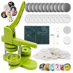 58mm Badge Maker Machine, Button Maker Machine with 100 Accessories, Circle Cutter & Cutting Board, Pin Maker 2.25 Inch, DIY Badge Punch Press Kit for Adults Kids, Great Gift for Christmas, Birthdays