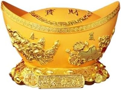 Jefuzh 生肖猪存钱罐 Piggy Banks Best Birthday Gifts Home Decoration 木纹摆件 Feng Shui Figurine Home Office Decor Chinese Gifts 新款储钱创意大人超大容量储蓄只进不出 9200