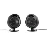 New SteelSeries Arena 3 Full-Range 2.0 Gaming Speakers – Immersive Audio – On-Speaker Controls – 4" Speaker Drivers – Wired & Bluetooth – 3.5mm Aux – PC, Mac, Mobile – Adjustable Stand