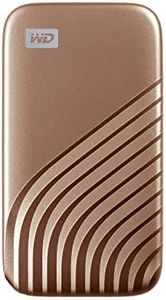 WD My Passport 2TB SSD Externo Portátil, Disco duro externo SSD con velodidad de lectura de hasta 1050 MB/s 1000 MB/s de escritura, Funciona con PC, Xbox y Playstation, Dorado