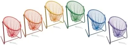 Champion Sports Multipurpose Target Net Set for Golf or Frisbee, Assorted Colors, Multi (TNM18SET)