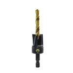 Snappy Tools 1/4 Inch x 3/4 Inch 3-Flute Flat Bottom Counterbore with TiN Coated Twist Drill #34816