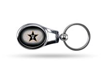 Rico NCAA Vanderbilt Commodores Oval Keychain