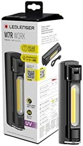 Ledlenser W7R Work, Foldout Rotatable, UV, Portable LED Light, Magnet and Hook, Bright Torch, 500 lumens, Workshop Tools, Work Torch, Inspection Hand Tools, USB Light, USB Lamp, LED Light, LED Lamp