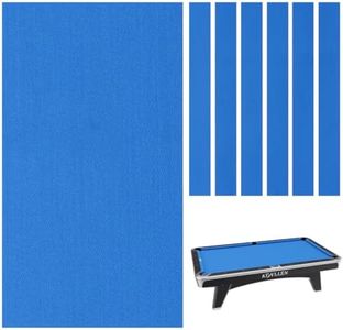 KONLLEN 9' Pool Table Felt with 6 Pre-Cut Cloth Strips Billiard Cloth for American Nine-Ball Pool Tables