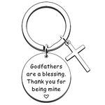 JMIMO Godfather Gifts Keyring Christening Gifts Keyring Keychain Baptism Gift Thank You Gift Appreciation Jewelry Christmas Birthday Gifts for Godfather