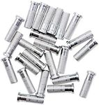 TIGER ARCHERY Aluminum Inserts .244/6.20mm& Bullet Field Points 5/16 Archery Practice Tips for Carbon Arrow Shaft… (Arrow Insert 24pcs)