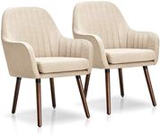 Giantex Set of 2 Fabric Dining Chai