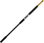 Ugly Stik Bigwater Conventional Fishing Rod, Black/Red/Yellow, 12' - Extra Heavy - 30-50lb - 2pc