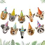 Safari Animals Happy Birthday Banner Wild Zoo Jungle Animals Decorations for Kids Safari Animals Party Decorations Woodland Animal Theme Decorations