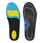 Plantar Fasciitis Insoles for Men Women - Orthotics Inserts, Shoe Insoles Arch Support, Flat Feet Inserts, Work Boot Insoles for Standing (Black, 6-8)