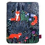 Fox Forest Book Sleeve,Book Protector Book Covers for Paperbacks, Book Sleeves with Zipper, 11 X 8.5 Inch, Fox Gifts for Girls