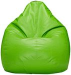 Amazon Brand - Solimo Faux Leather XXL Bean Bag Cover without Beans (Green)