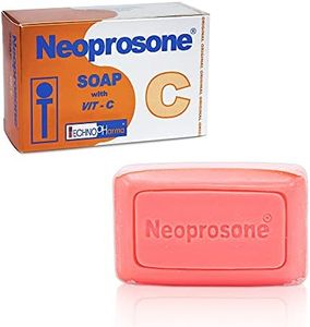 Neoprosone, Skin Brightening Soap | 2.82 oz / 80 g | Exfoliating Soap, Cleansing Bar | For Women and Men, with Vitamin C and Castor Oil