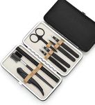 Beauté Secrets 8 Pcs Tweezers for Hair Remover, Eyebrow Plucker Kit, tweezer set, Eyebrow Scissors,Eyebrow trimmer Razor, Brush and Comb, Eyebrow Pencil, Face Razor for woman