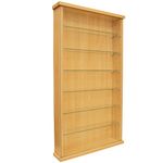 WATSONS COLLECTORS - Wall Display Cabinet With Six Glass Shelves - Beech