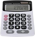 Lily' Home Jumbo 12 Digit with Solar Power, Large LCD Display - Desktop Calculator, Dual Power, Large Button Design, Battery Operation, Easy-to-Read Tilted, for Home, Office, School, Class & Business