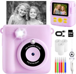 Kids Instant Camera 1080P – 32GB Memory, HD Photo & Video