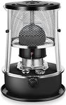 2 in 1 Portable Kerosene Heater & Stove, 9000 BTU, Non-Electric Indoor Outdoor Heater for Camping, Hunting, Cooking, Home, Garage, and Emergency Preparedness - Black