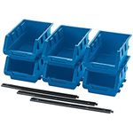 Draper 38114 Plastic Storage Unit Set, Medium, Pack of 6 , Blue