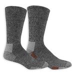 Dr. Scholl's Men's Advanced Diabetic Relief Socks-2 & 3 Pair Packs-Non-Binding Cushioned Blisterguard, Charcoal Assorted - Crew (2 Pairs), 7-12