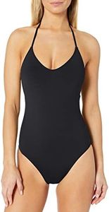 La Blanca Women's Standard Island Goddess Scoop Front Lingerie Mio One Piece Swimsuit, Black, 14